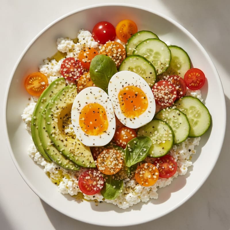 Savory Cottage Cheese Power Bowl