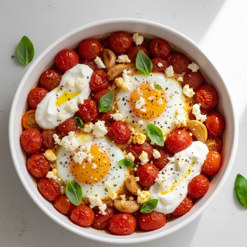 Baked Eggs with Roasted Tomatoes