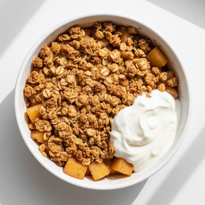 Baked Apple Crumble with Cinnamon Streusel