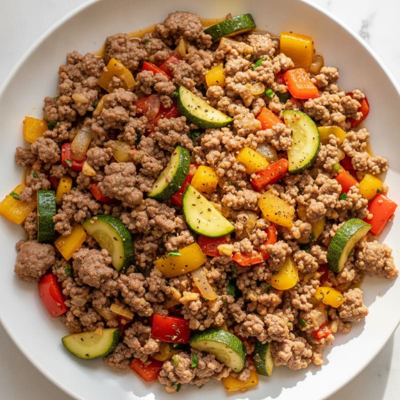 Ground Beef and Vegetable Skillet