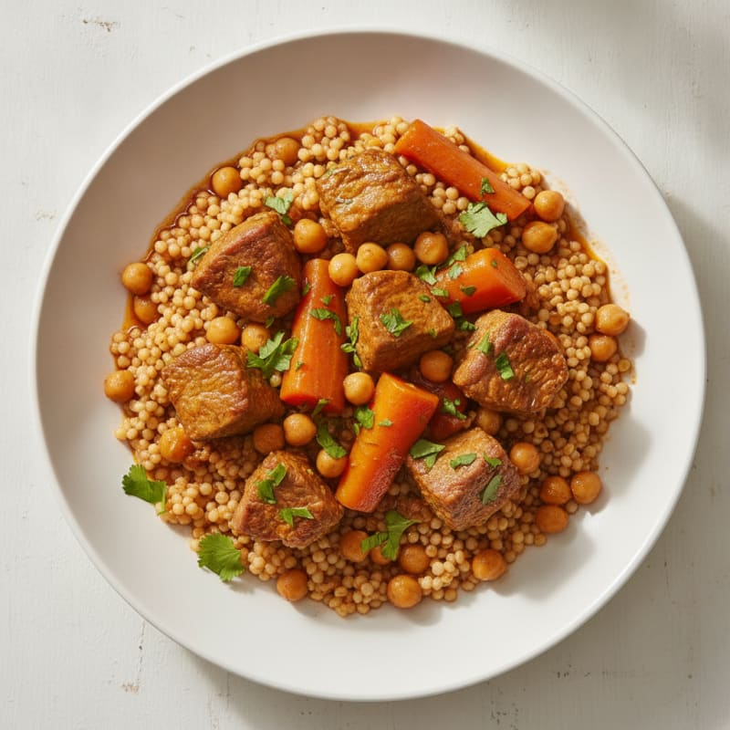 Moroccan Lamb Tagine with Pearl Couscous
