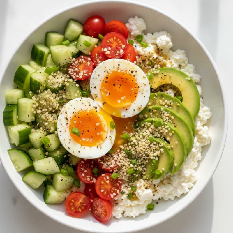 Savory Cottage Cheese Breakfast Bowl