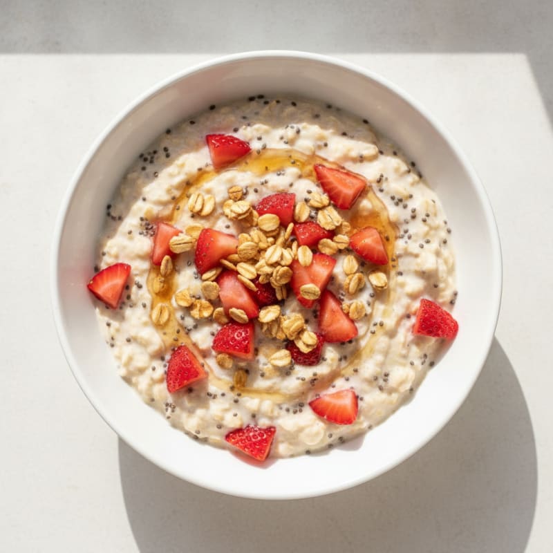Strawberry Shortcake Overnight Oats
