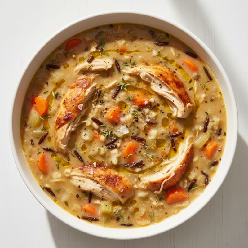 Rotisserie Chicken and Wild Rice Soup