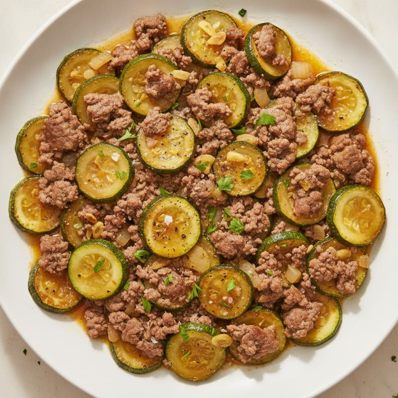 Savory Beef and Zucchini Skillet