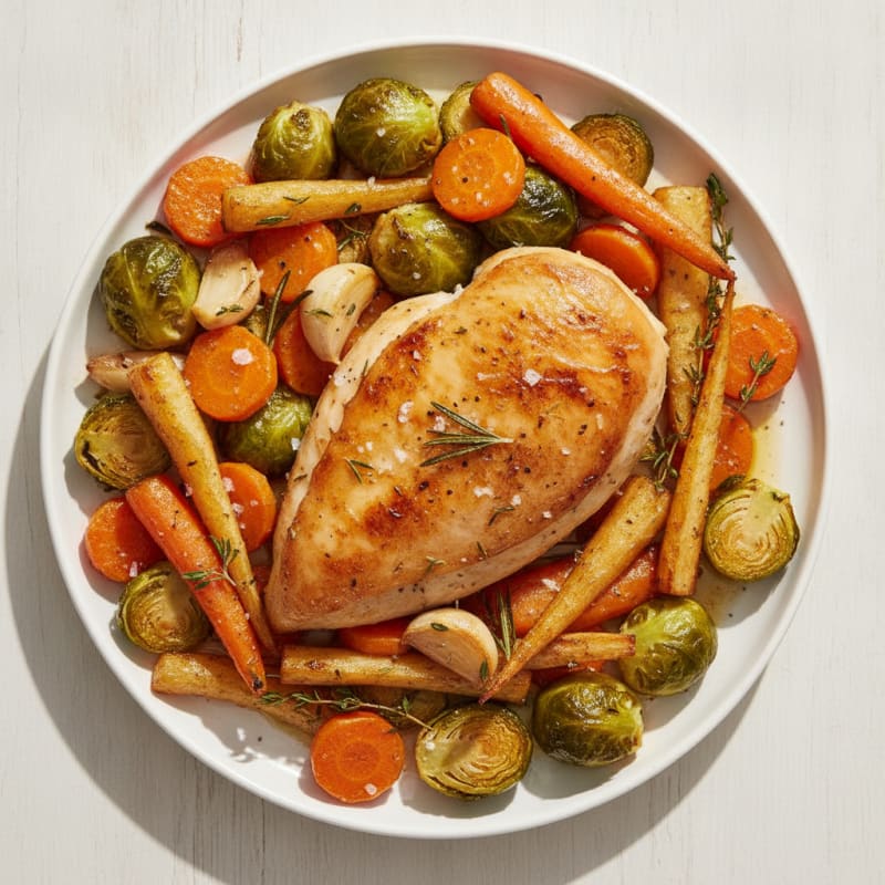 Herb-Roasted Chicken with Root Vegetables