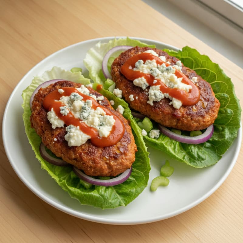 Buffalo Blue Cheese Burgers