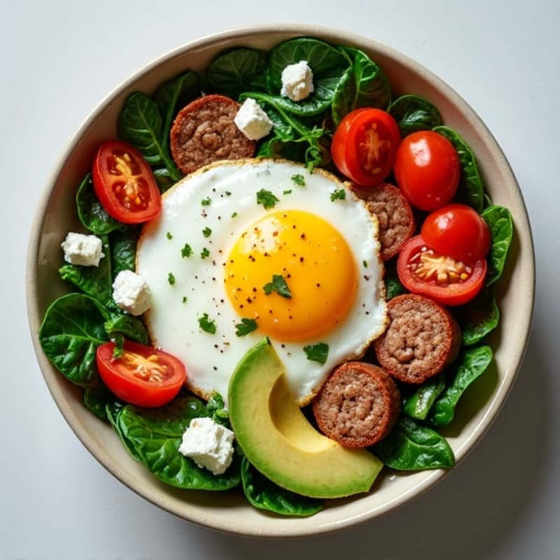 Protein-Packed Spinach and Egg White Breakfast Bowl