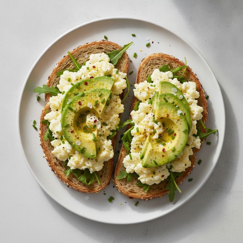 High-Protein Egg and Avocado Toast