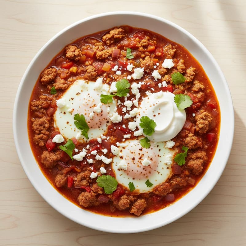 Zesty Baked Eggs in Smoky Tomato Sauce
