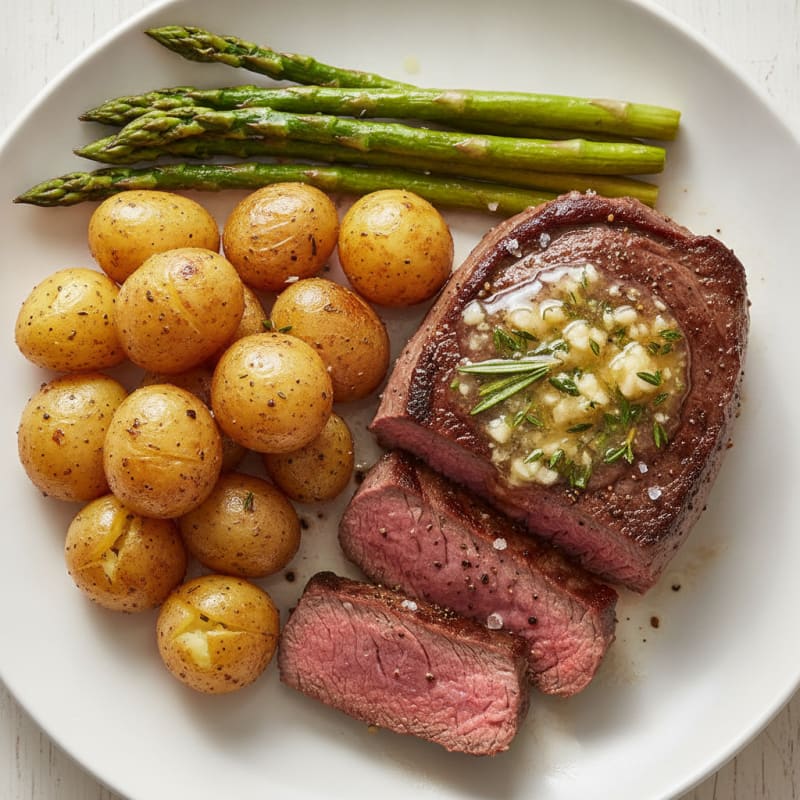 Pan-Seared Venison Steak with Herb Butter