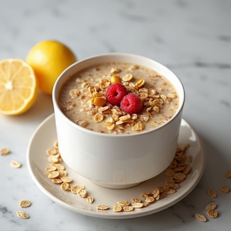 Creamy Vanilla Protein Overnight Oats