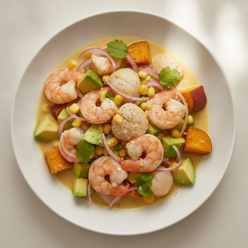 Peruvian Shrimp and Scallop Ceviche