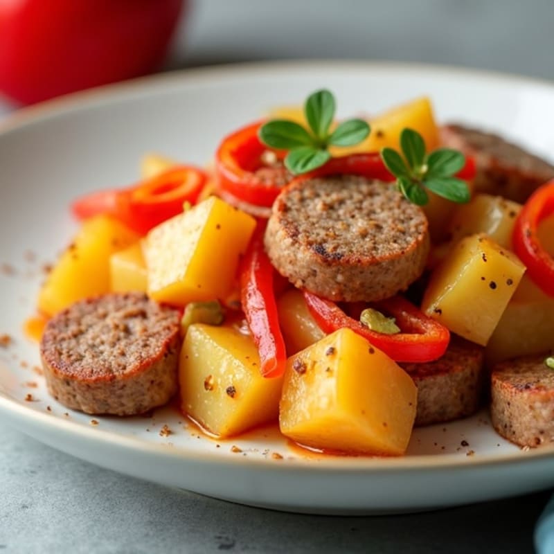 Savory Lean Sausage and Roasted Potato Casserole