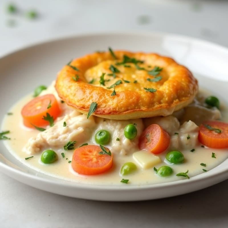 Healthy Creamy Chicken Pot Pie