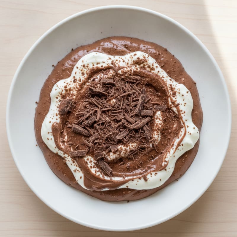 Silky Chocolate Protein Pudding with Greek Yogurt
