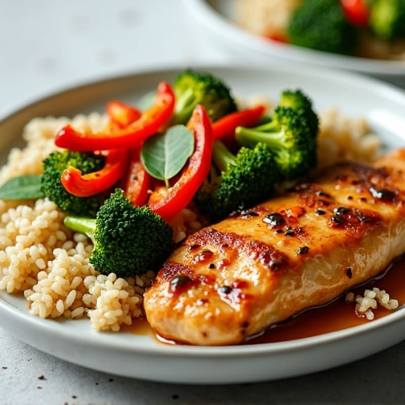 Sheet Pan Teriyaki Chicken and Crispy Broccoli