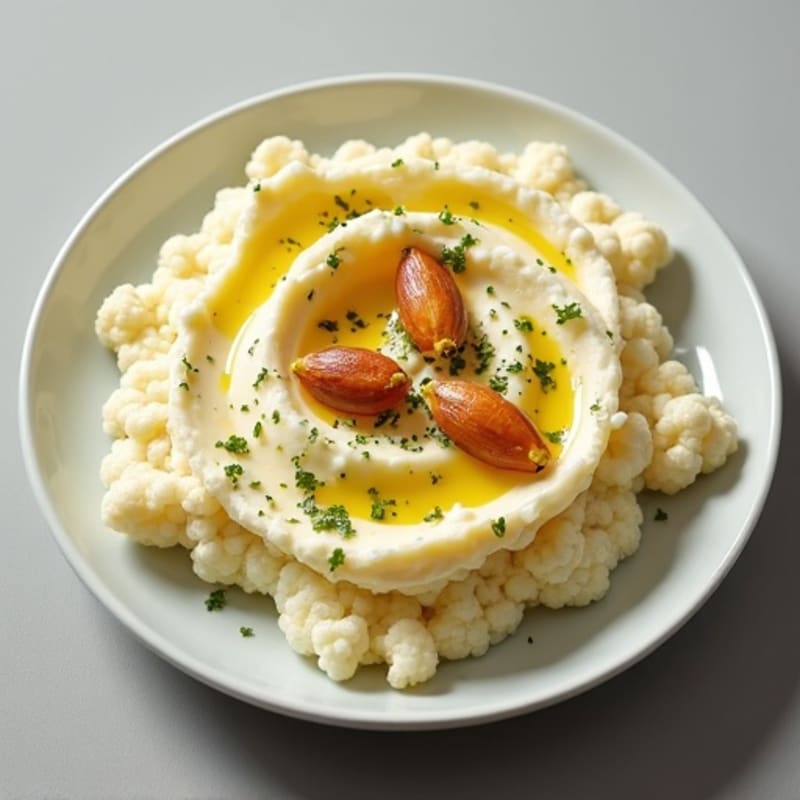 Creamy Cauliflower Mash with Roasted Garlic