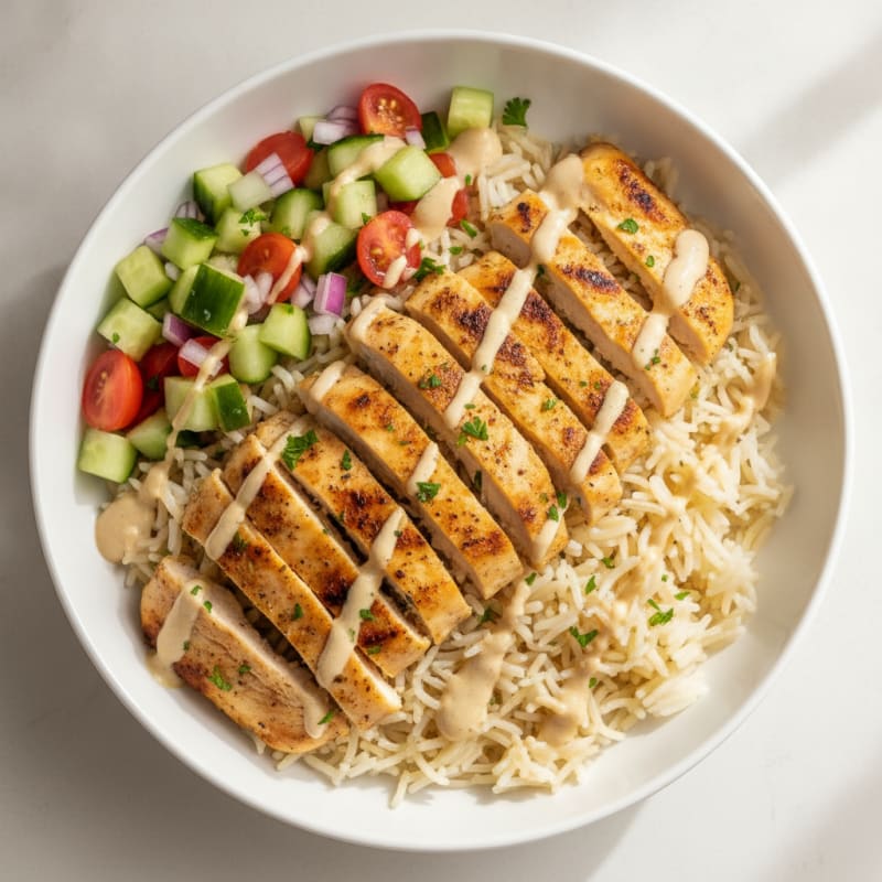 Chicken Shawarma Rice Bowl