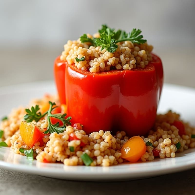 Savory Lean Ground Turkey Stuffed Bell Peppers