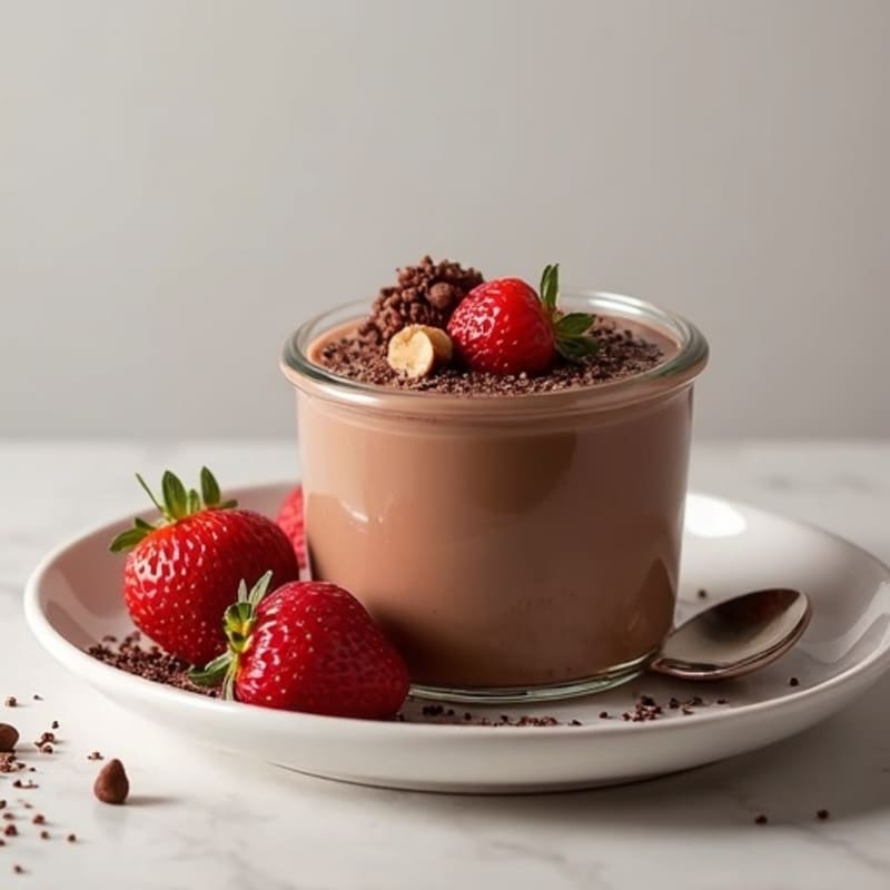 Silky Chocolate Protein Pudding with Greek Yogurt