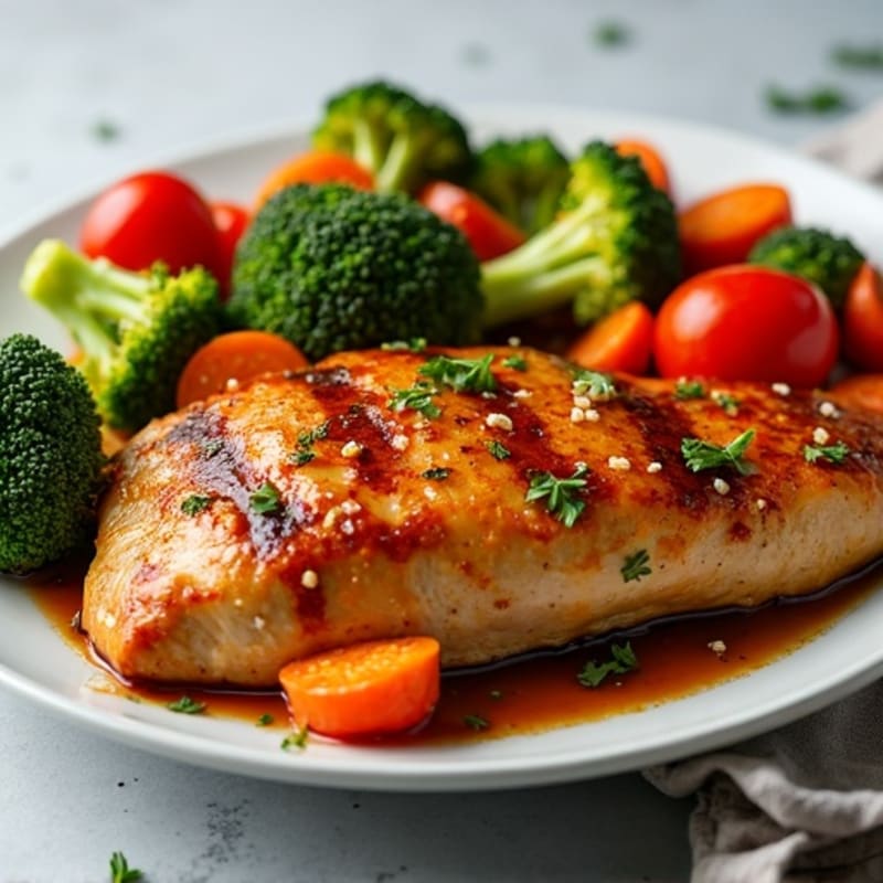 Sheet Pan Teriyaki Chicken with Roasted Vegetables