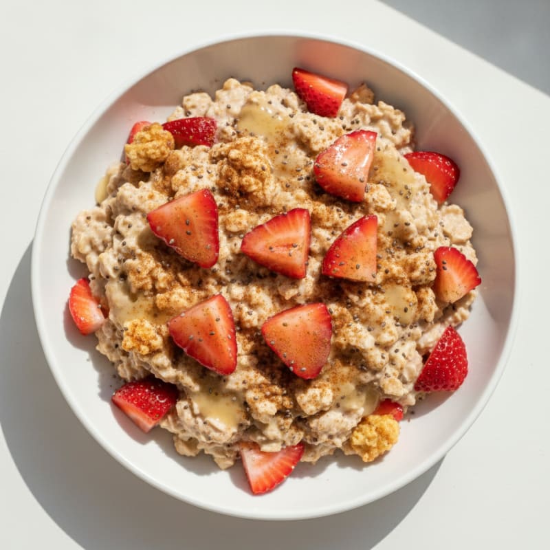 Strawberry Shortcake Overnight Oats