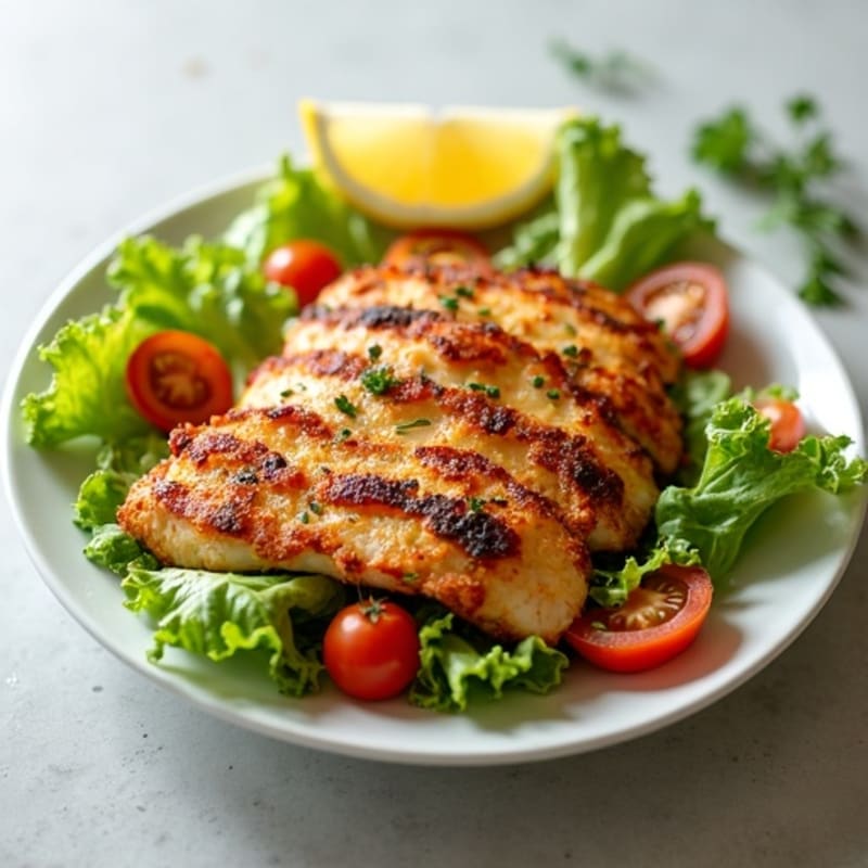 Crispy Chicken BLT Salad with Creamy Herb Dressing