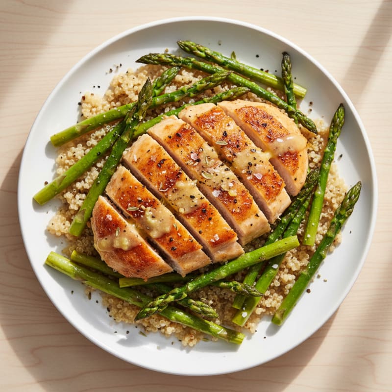 Lemon Herb Chicken and Asparagus Bake