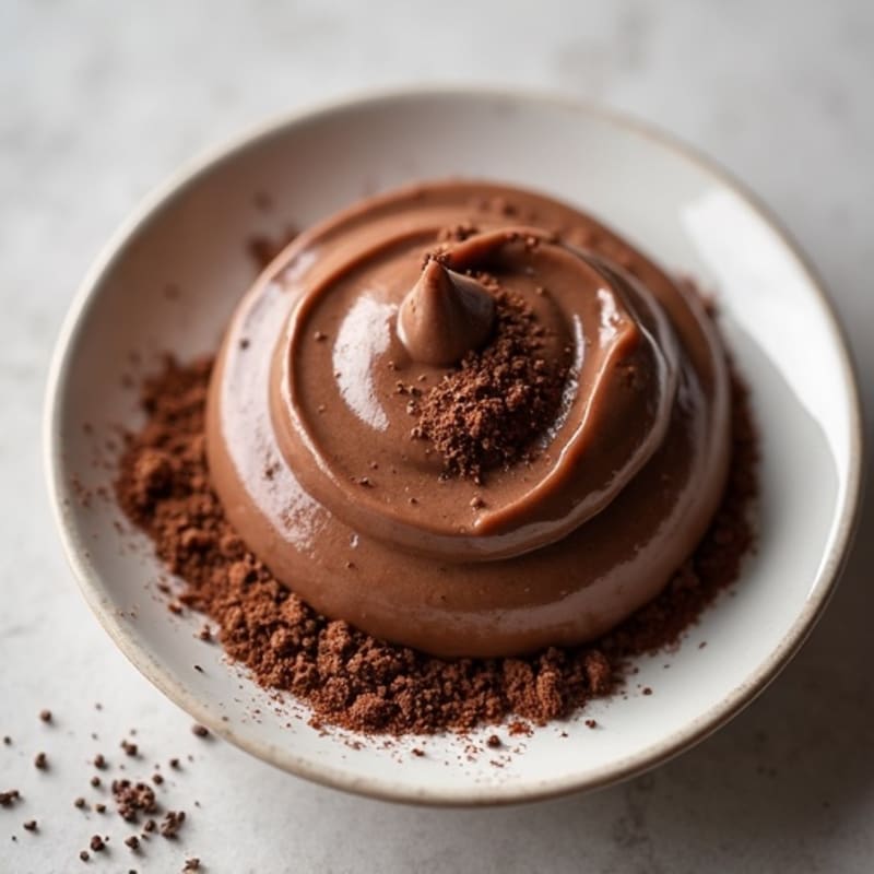 Silky Chocolate Protein Pudding with Almond Butter
