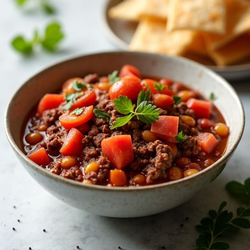 Spicy Lean Beef and Kidney Bean Chili