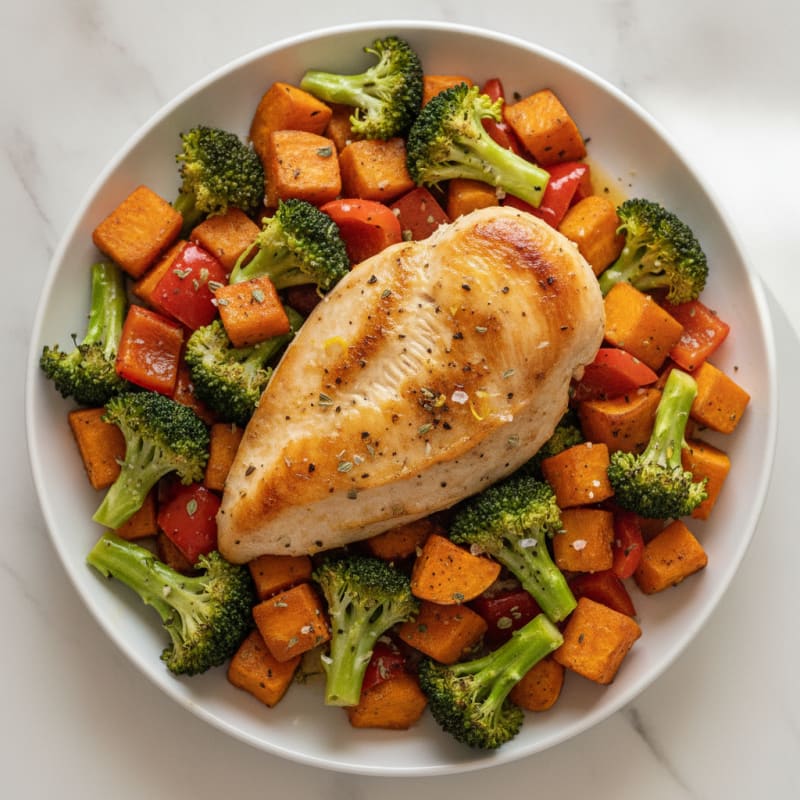 Sheet Pan Lemon Herb Chicken and Veggies