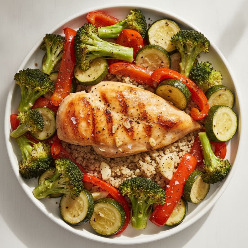 Lemon Herb Baked Chicken and Veggies