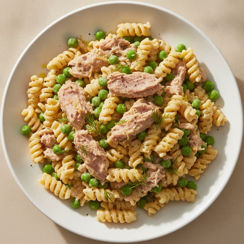 Tuna Pasta with Lemon-Dill Sauce