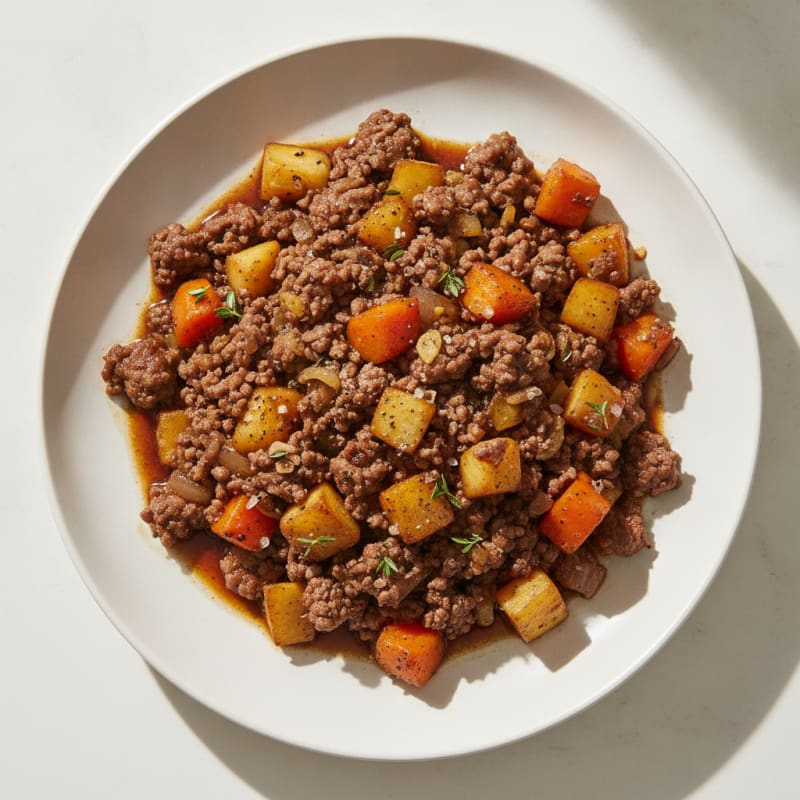 Savory Beef Mince with Root Vegetables
