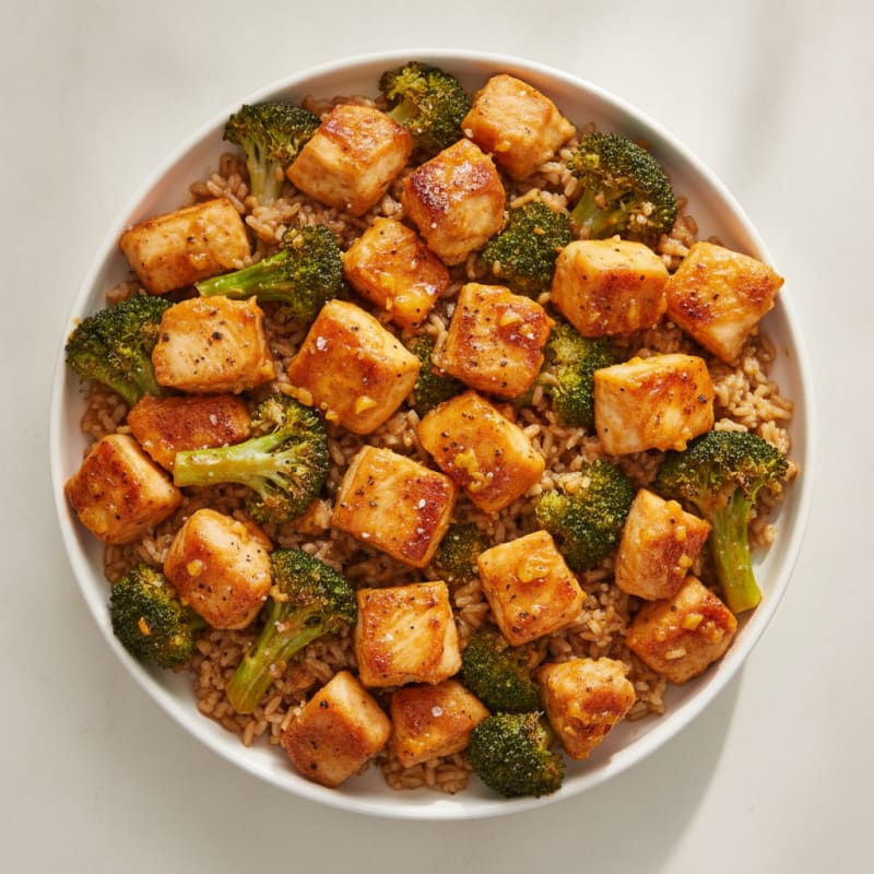 Baked Orange Chicken with Broccoli