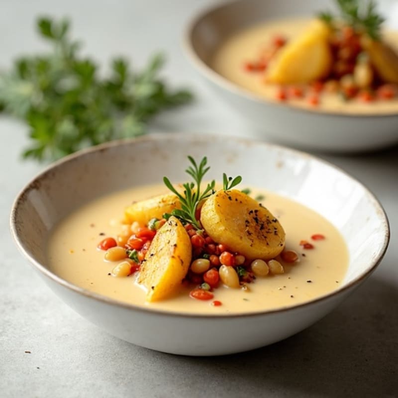 Creamy Roasted Cauliflower Potato Soup