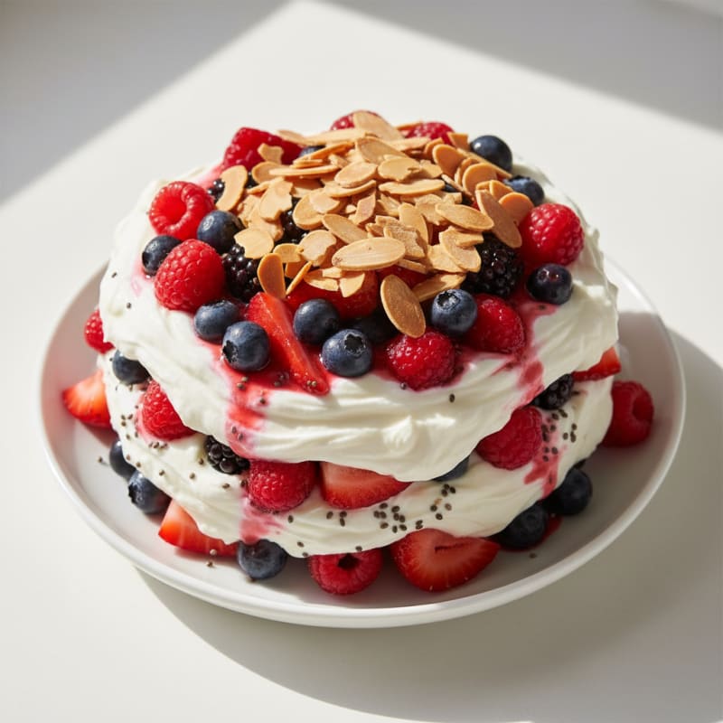 Creamy Greek Yogurt Protein Parfait with Mixed Berries