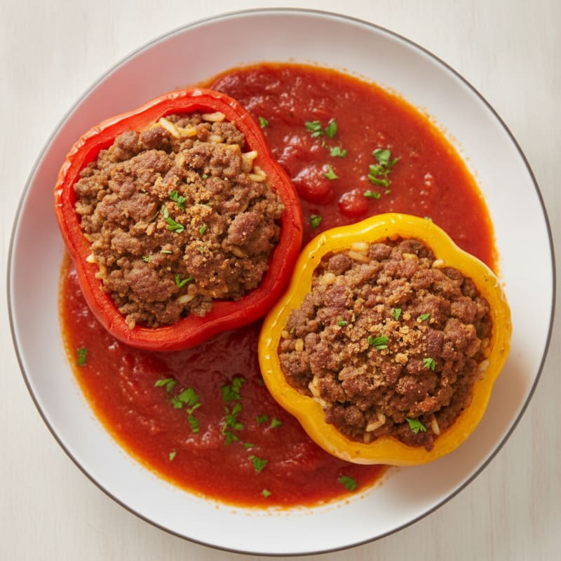 Ground Beef Stuffed Bell Peppers