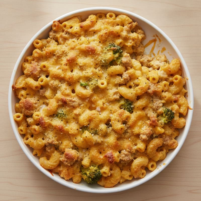High-Protein Baked Macaroni and Cheese