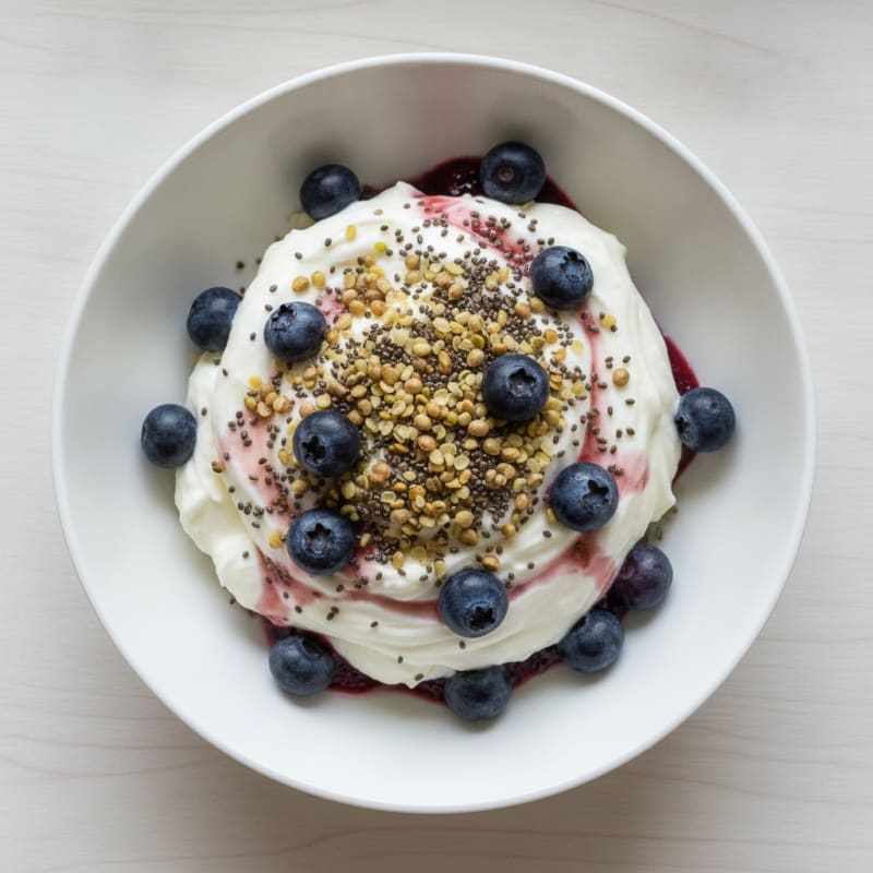 Silky Greek Yogurt Protein Parfait with Berries