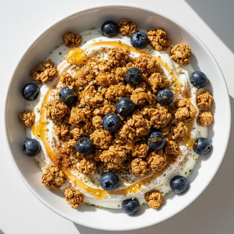 Creamy Honey-Kissed Yogurt Granola Bowl