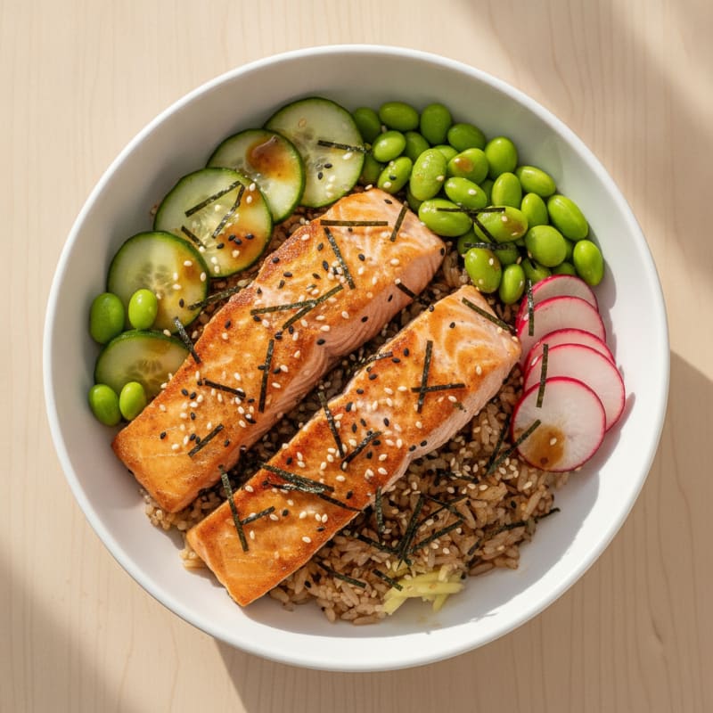 Salmon Sushi Rice Bowl