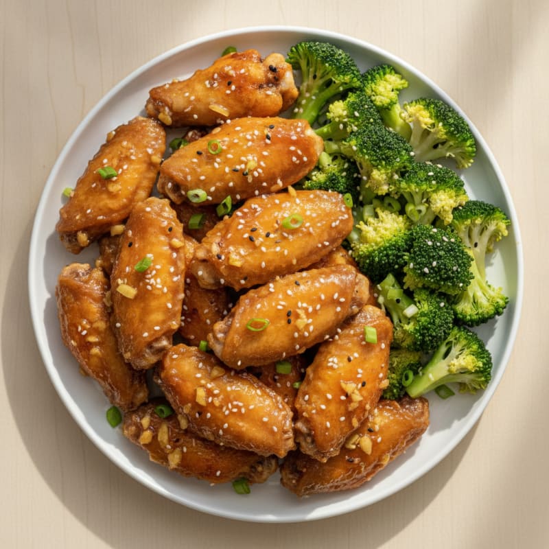Honey-Garlic Glazed Chicken Wings