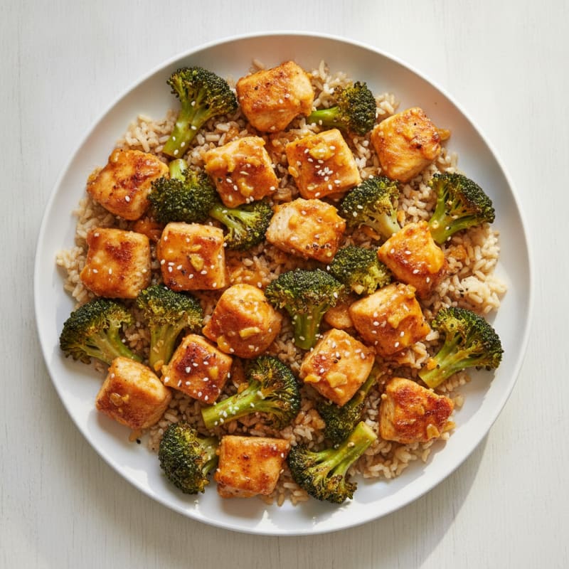Baked Orange Chicken with Broccoli
