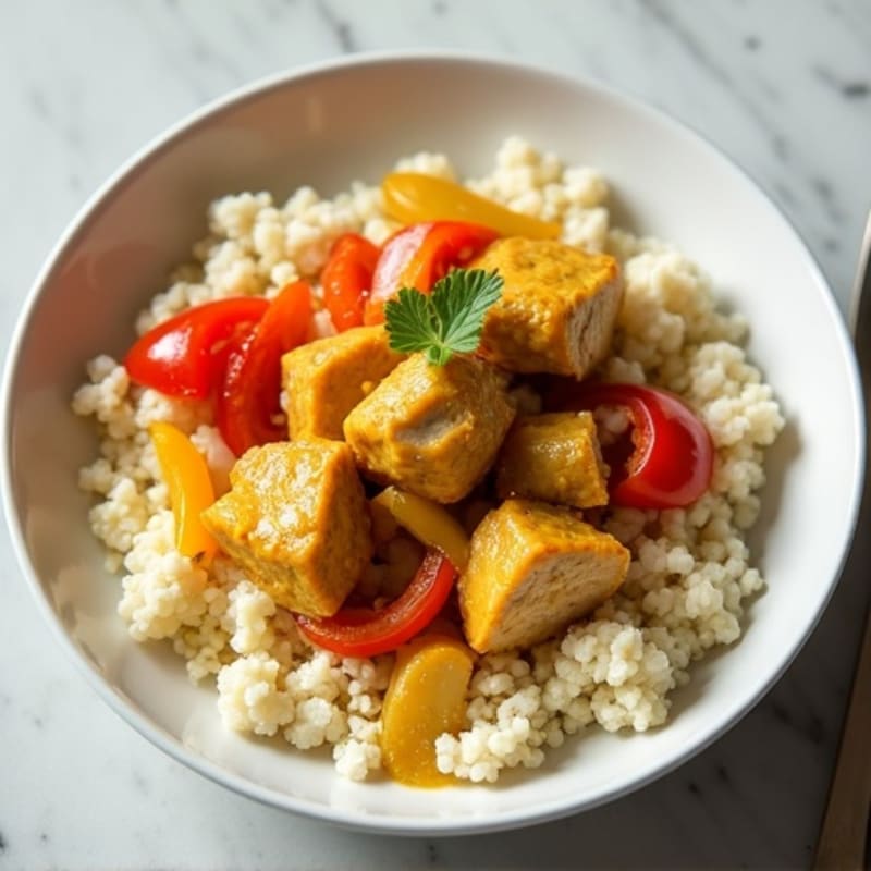 Creamy Coconut-Ginger Chicken Curry with Cauliflower Rice