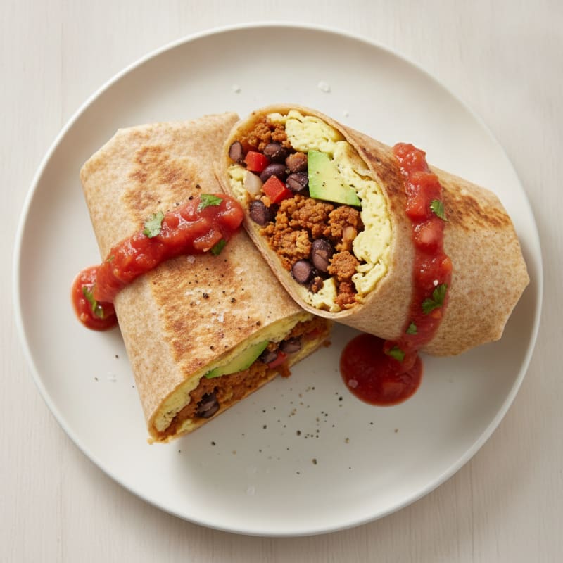 Hearty Breakfast Burrito with Chorizo