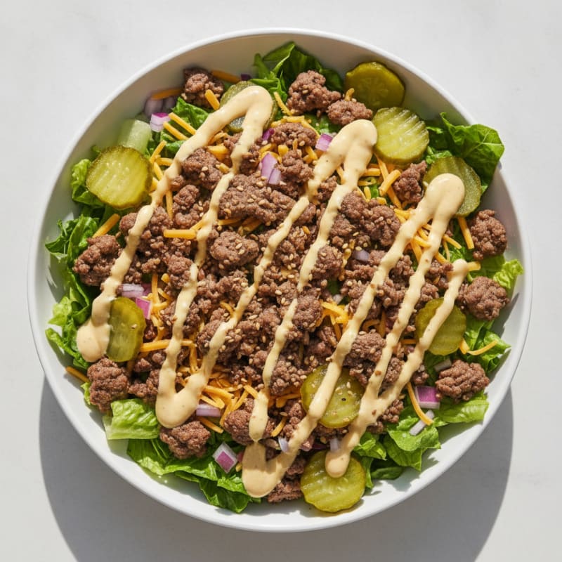 Big Mac Inspired Protein Bowl