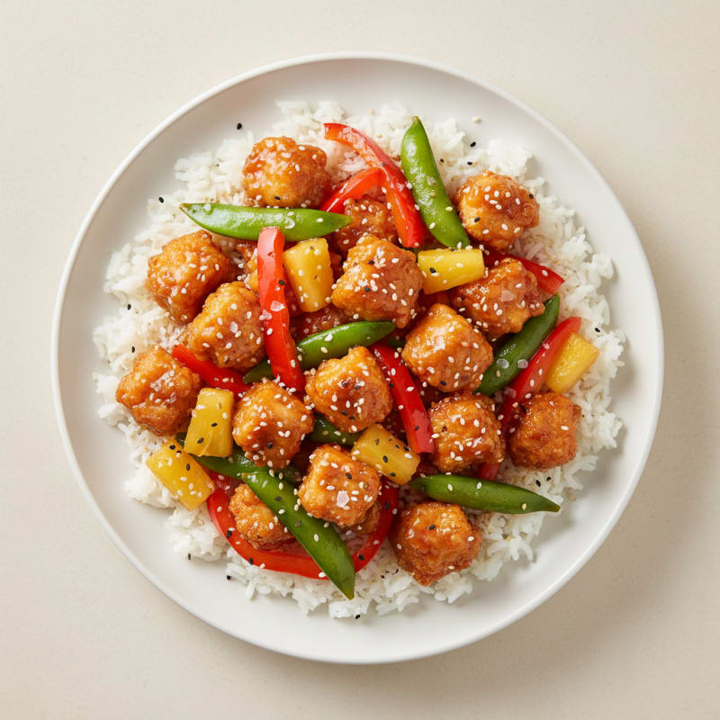 Crispy Sweet and Sour Chicken Stir-Fry