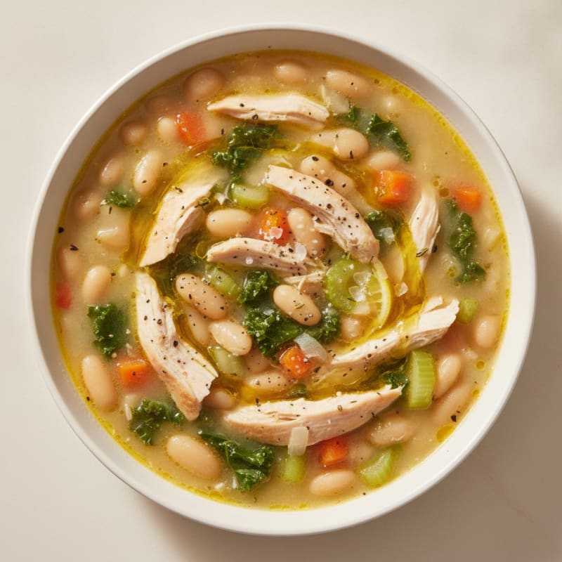 Garlic Herb White Bean Soup